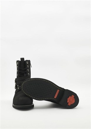 Harley Davidson Austın Black Nubuk Erkek Bot