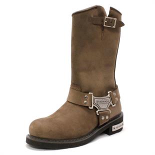 Harley Davidson Bailey Dark Brown Nubuk Erkek Çizme