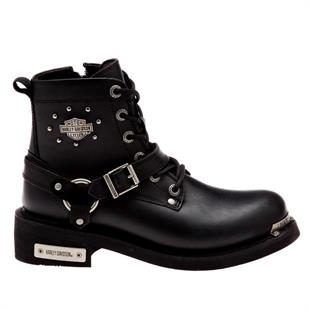 Harley Davidson Becky Black Deri Kadın Bot