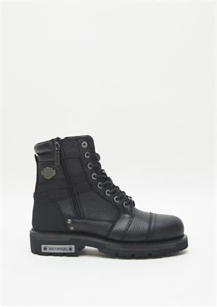 Harley Davidson Carter Black Deri Erkek Bot
