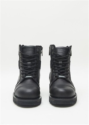 Harley Davidson Carter Black Deri Erkek Bot