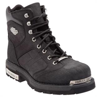 Harley Davidson Clemente Black Crazy Deri Erkek Bot