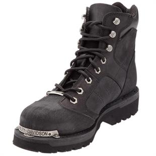Harley Davidson Clemente Black Crazy Deri Erkek Bot