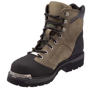 Harley Davidson Clemente Grey Crazy Deri Erkek Bot