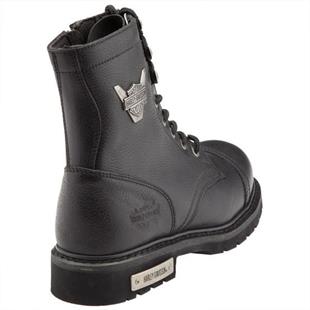 Harley Davidson Colmar Black Baskılı Deri Erkek Bot