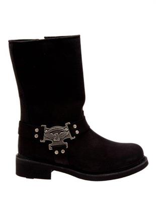 Harley Davidson Dean Black Nubuk Erkek Çizme