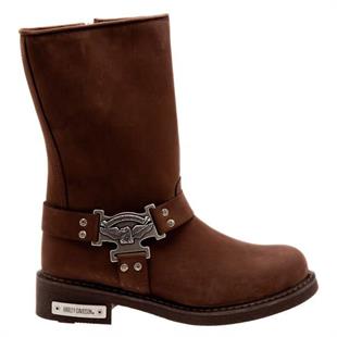 Harley Davidson Dean Dark Brown Nubuk Erkek Çizme