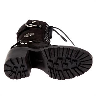 Harley Davidson Eda Black Nubuk Kadın Bot