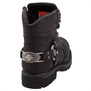 Harley Davidson Edgemor Black Deri Nubuk Erkek Bot