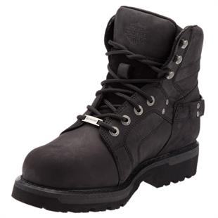 Harley Davidson Edgemor Black Deri Nubuk Erkek Bot