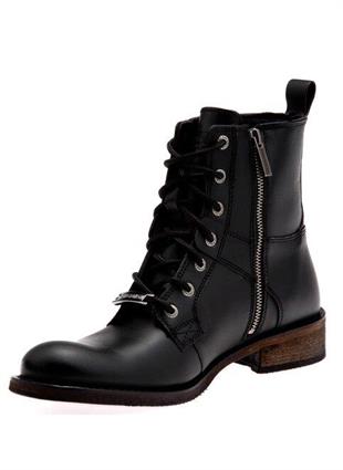 Harley Davidson Edward Black Deri Erkek Bot