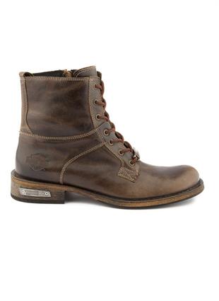 Harley Davidson Edward Dark Brown Deri Erkek Bot