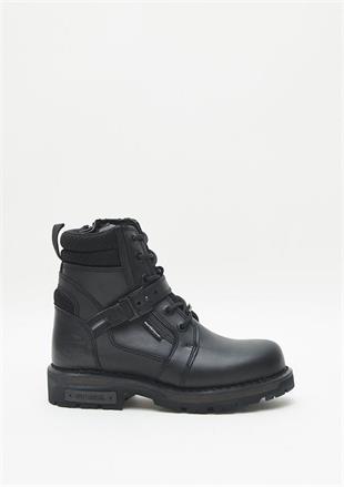 Harley Davidson Franco WP Black Deri Erkek Bot