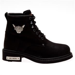 Harley Davidson Gibson Black Nubuk Kadın Bot