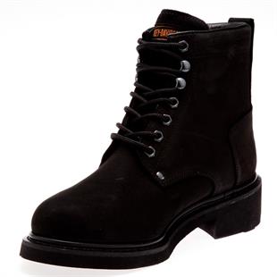 Harley Davidson Gibson Black Nubuk Kadın Bot
