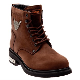 Harley Davidson Gibson Dark Brown Nubuk Erkek Bot