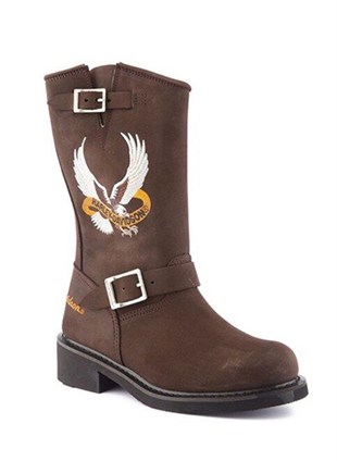 Harley Davidson Hall Dark Brown Kadın Çizme
