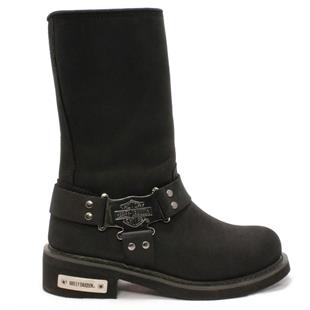 Harley Davidson Ian Black Nubuk Erkek Çizme