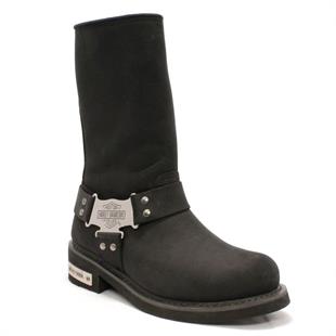 Harley Davidson Ian Black Nubuk Kadın Çizme