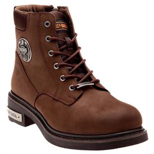 Harley Davidson Jim Dark Brown Nubuk Erkek Bot