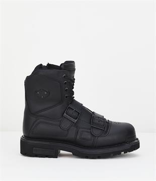Harley Davidson Keates Black Deri ERkek Bot