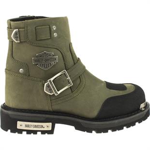 Harley Davidson Kingmont Olive Nubuk Erkek Bot