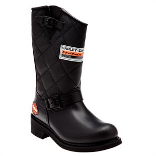 Harley Davidson Laconia 644 Black Deri Kadın Çizme