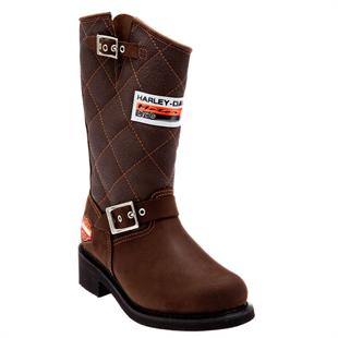 Harley Davidson Laconia 644 Brown Nubuk Kadın Çizme