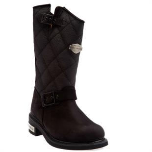 Harley Davidson Laconia 644 Y Black Nubuk Kadın Çizme