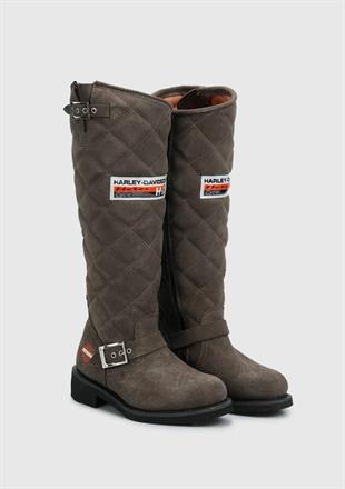Harley Davidson Laconia Hi 646 Grey Süet Kadın Çizme