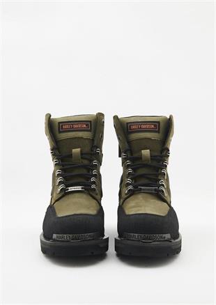 Harley Davidson Millo Olive Crazy Deri Erkek Bot