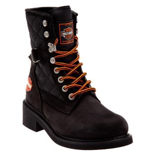 Harley Davidson New Worker Black Nubuk Kadın Bot
