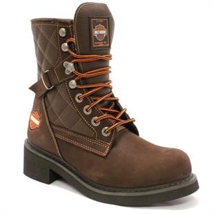 Harley Davidson New Worker Dark Brown Crazy Deri Kadın Bot