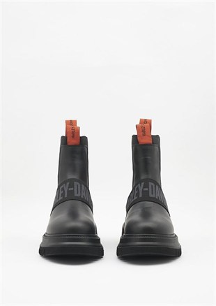 Harley Davidson Polperro Black Deri Erkek Bot
