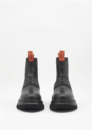 Harley Davidson Polperro Black Deri Erkek Bot