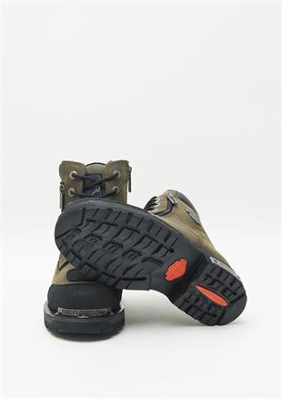 Harley Davidson Renshaw Olive Crazy Deri Erkek Bot