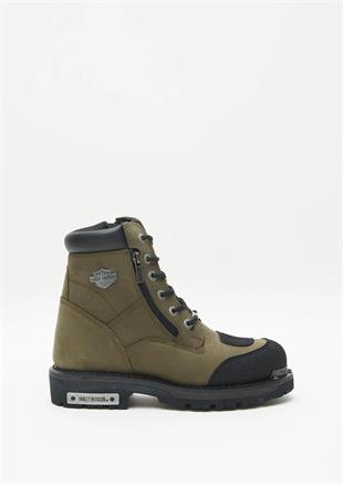Harley Davidson Renshaw Olive Crazy Deri Erkek Bot