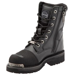 Harley Davidson Riddick Black Deri Erkek Bot