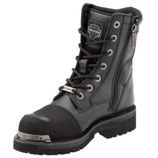 Harley Davidson Riddick Black Deri Erkek Bot