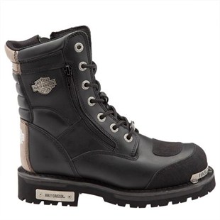 Harley Davidson Riddick Black Deri Erkek Bot