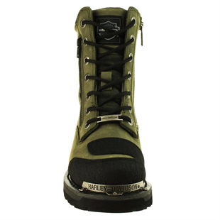 Harley Davidson Riddick Olive Crazy Deri Erkek Bot