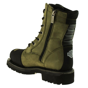 Harley Davidson Riddick Olive Crazy Deri Kadın Bot