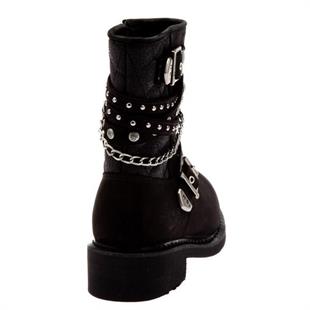 Harley Davidson Shay Black Nubuk Kadın Bot