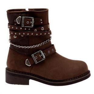 Harley Davidson Shay Dark Brown Nubuk Kadın Bot