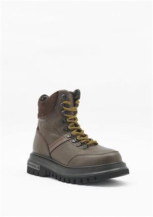 Harley Davidson Stein Brown Baskılı Deri Erkek Bot