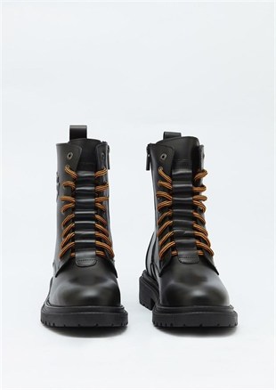 Harley Davidson Thar Black Deri Erkek Bot