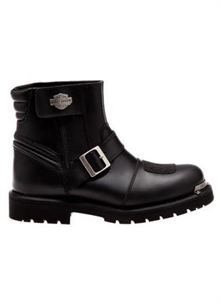 Harley Davidson Travis 6 Black Deri Erkek Bot