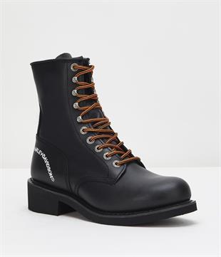Harley Davidson Workers 418 Black Deri Erkek Bot