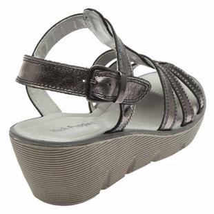 Hush Puppies 031Z101723 Clara Triple Anthracite Kadın Sandalet
