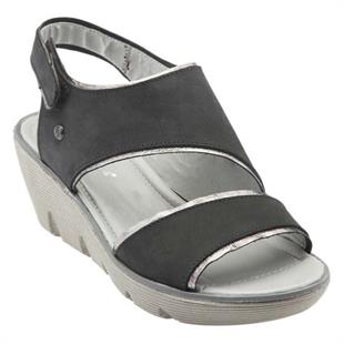 Hush Puppies 031Z101724 Clara Lyrıcale Siyah Nubuk Kadın Sandalet